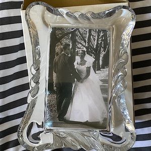 3in by 5in  MIKASA crystal picture frame